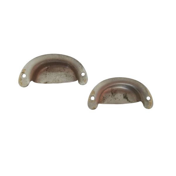 Pair of Nickel Plated Bin Pulls