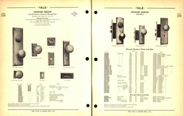 Yale Utopian Latch Door Plate Chrome