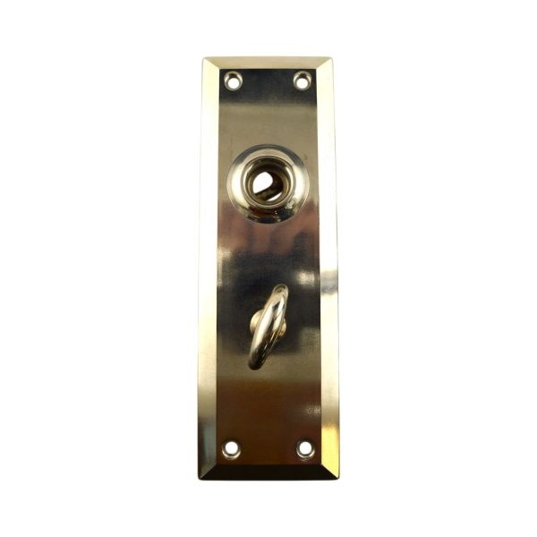 Yale Utopian Latch Door Plate Chrome