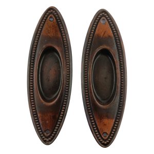 Oval Bead Pocket Door Pair