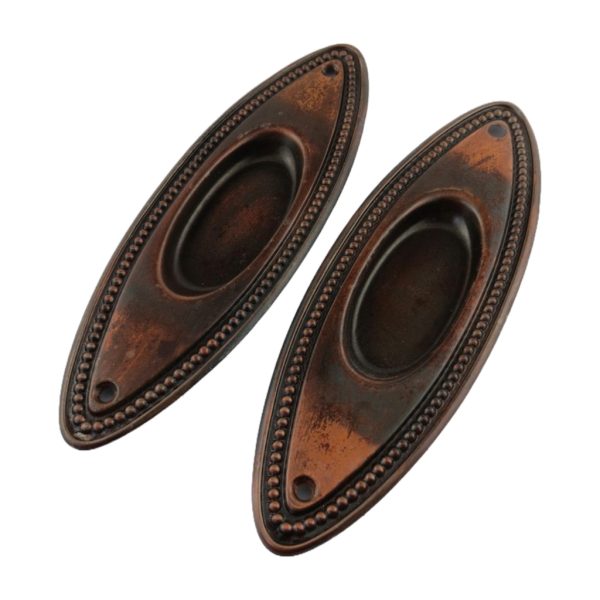 Oval Bead Pocket Door Pair