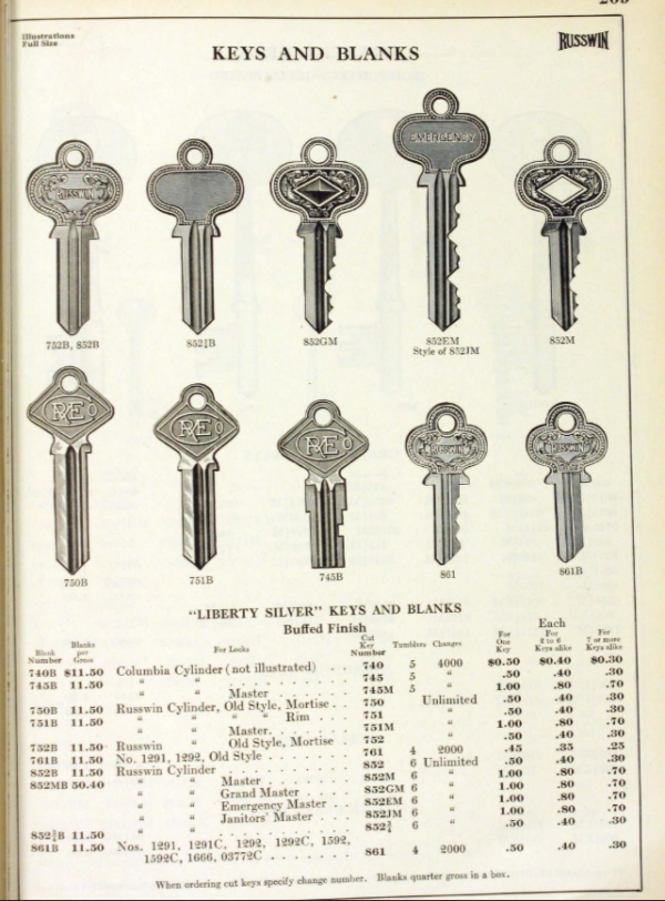 Russwin Cylinder Key - Image 3