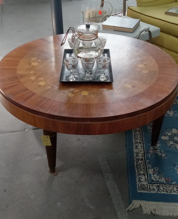 Vintage Inlaid Coffee Table