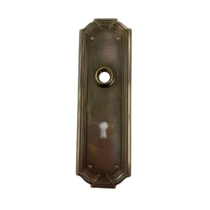 Yale Zenobian Door Plate Brass